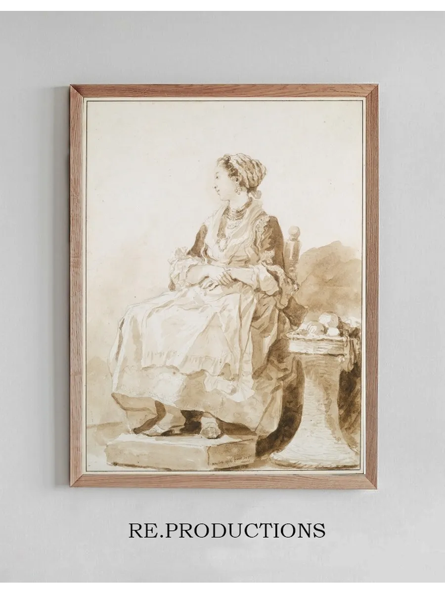 Neapolitan Woman, Sitting Outside
