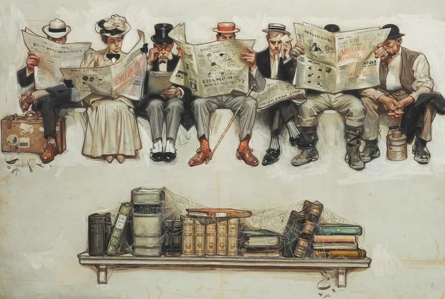 Newspapers Over Books