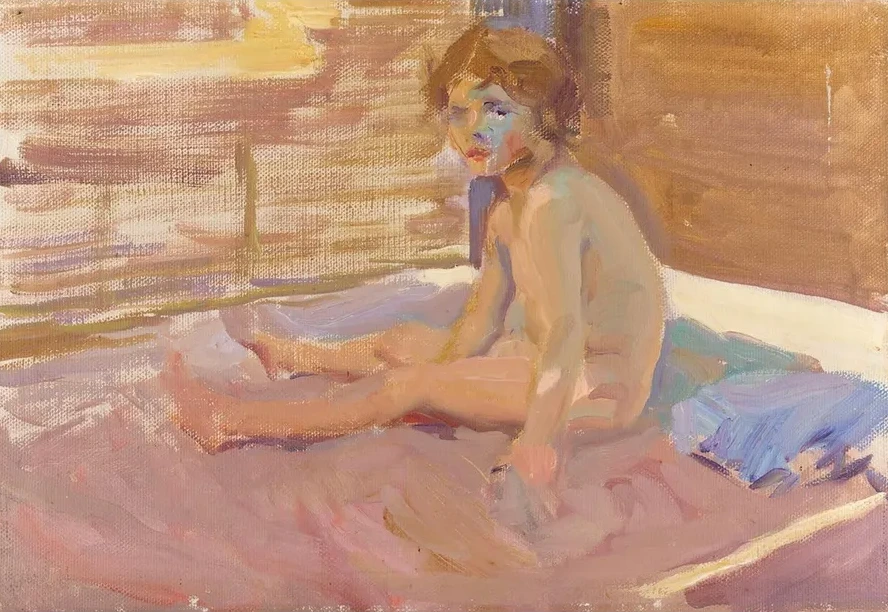 Ni a En la Playa de Valencia (girl on Valencia Beach)
