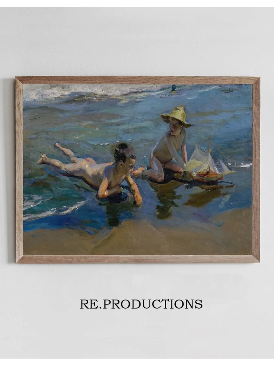 Ni os En La Playa (Children Playing On The Beach)