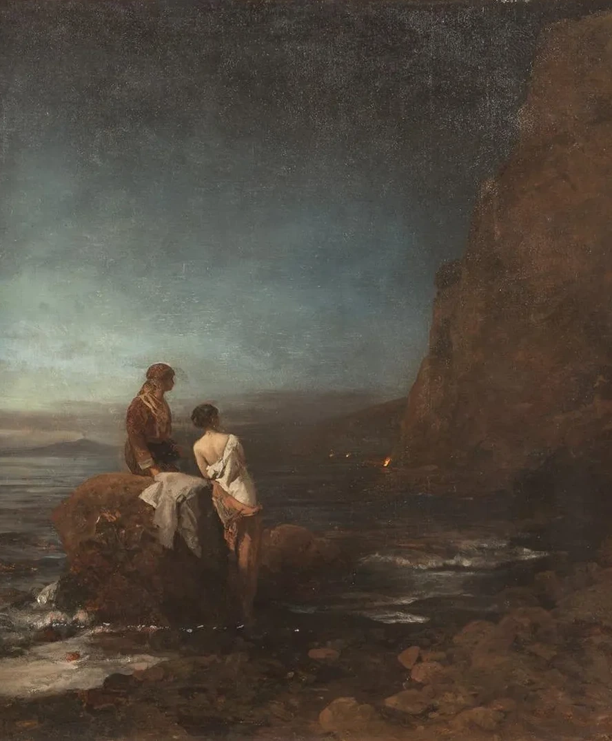Night by the Beach of Naples