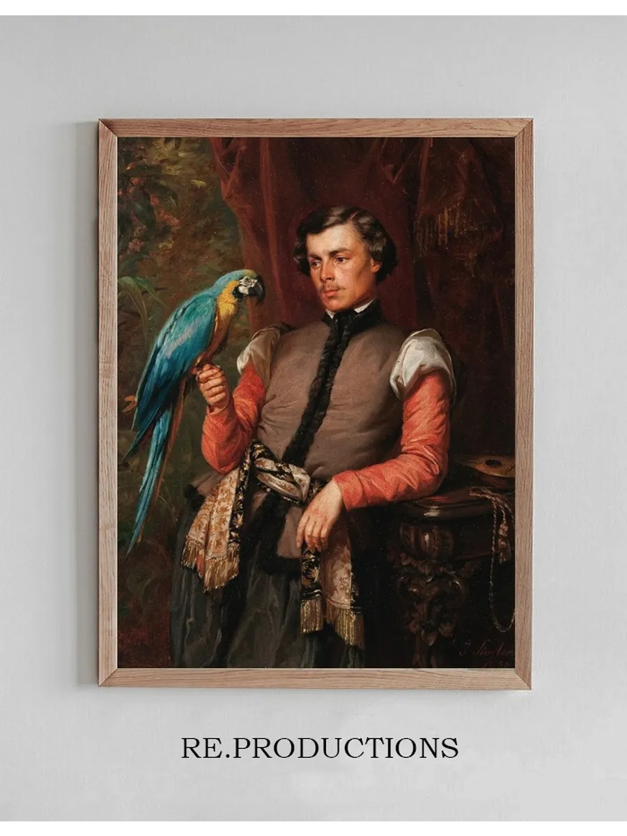 Nobleman with a Parrot