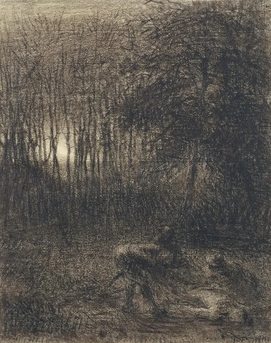 Nocturnal Scene in a Forest