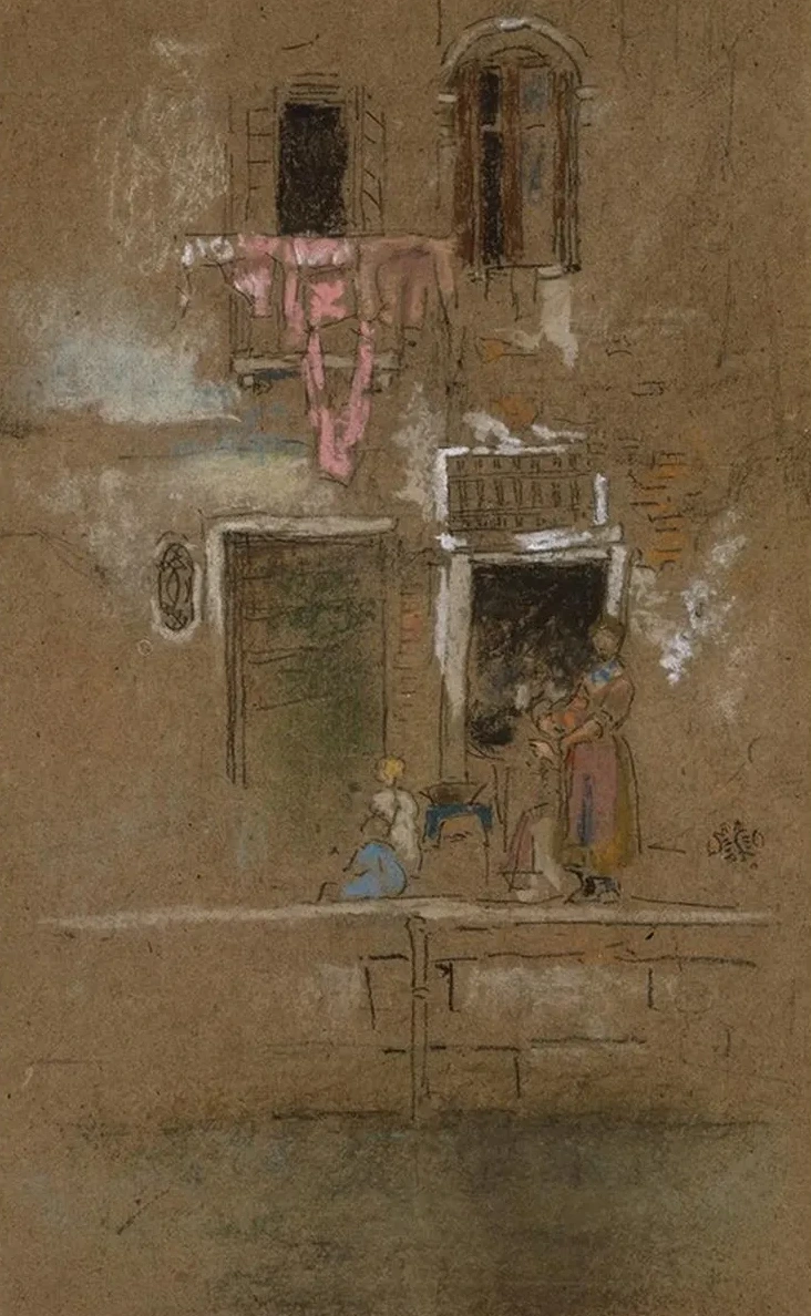Note in Pink and Brown