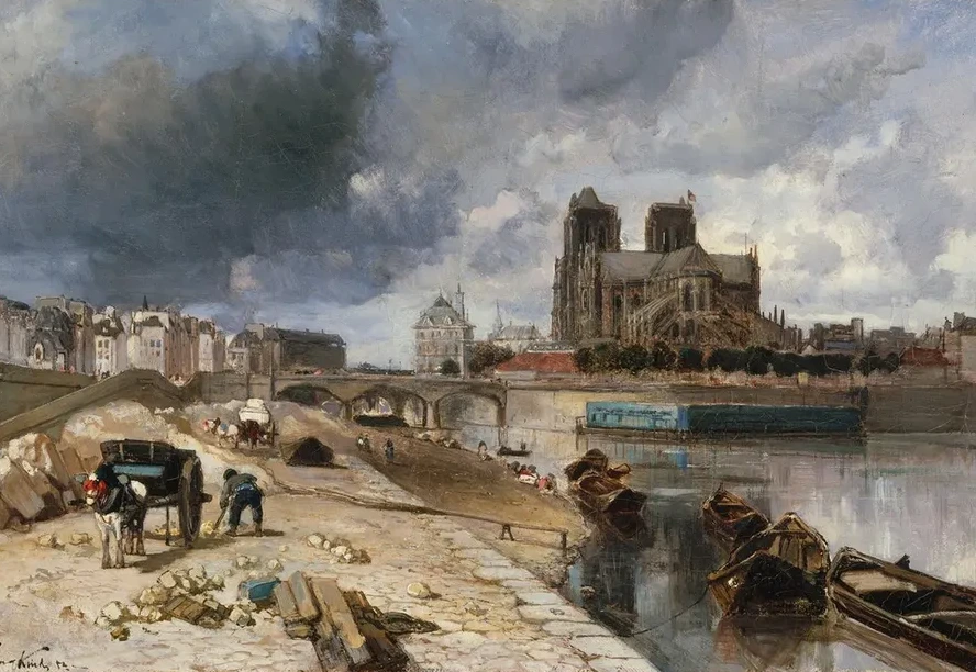 Notre - Dame Vue du Quai de la Tournelle