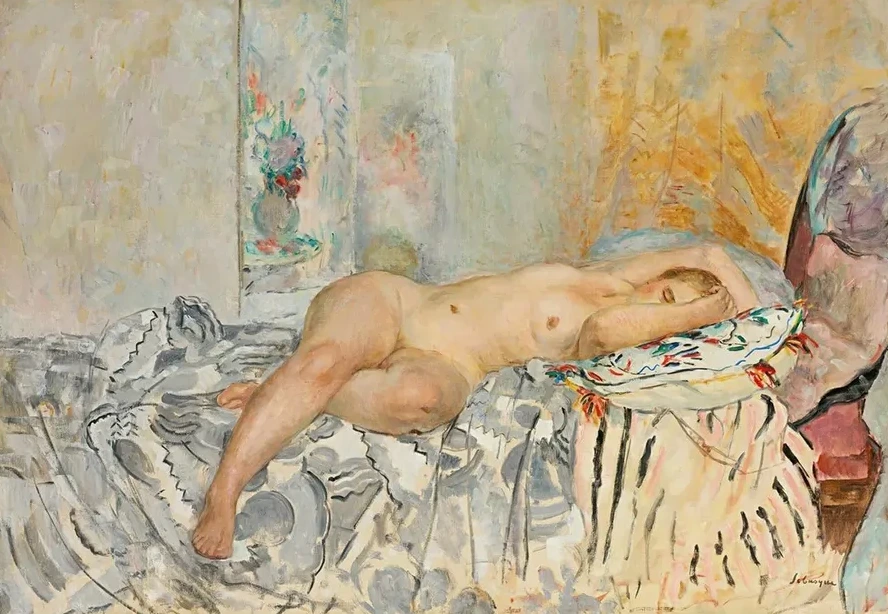 Nu Allong Au Coussin Espagnol
