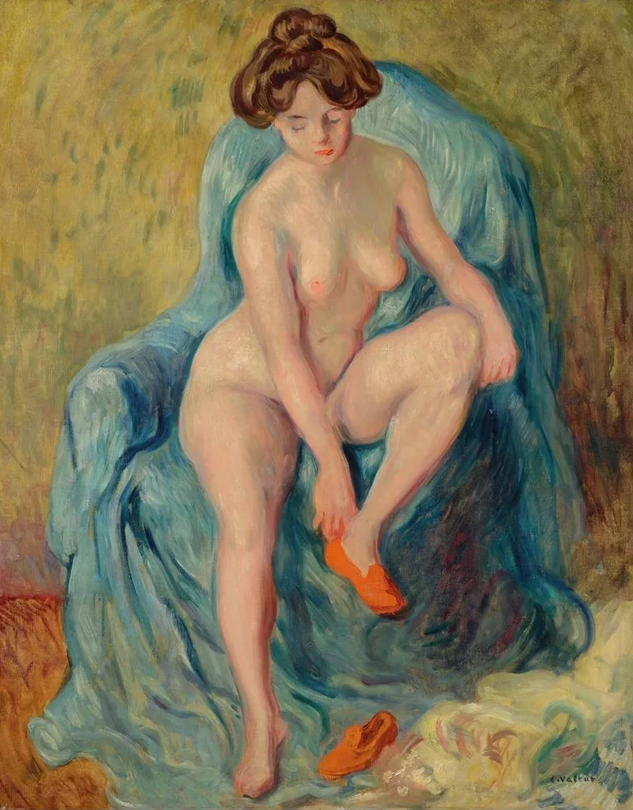 Nu Aux Chaussons Rouges