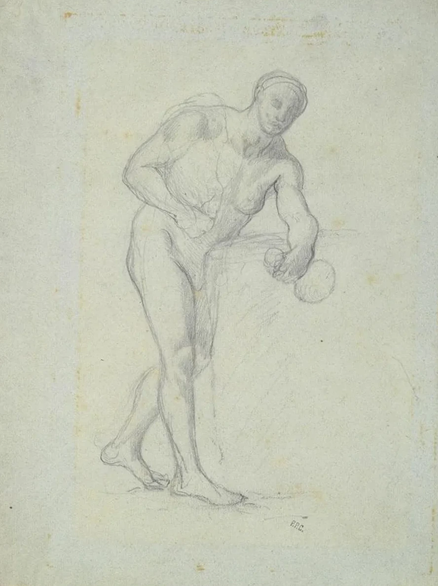 Nude Figure with aFlask