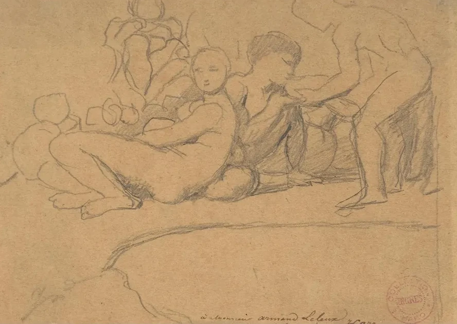 Nude Figures for L ge d Or, Ch teau de Dampierre