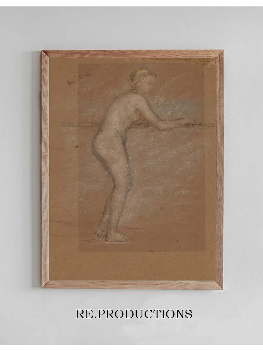 Nude Leaning on a Rail