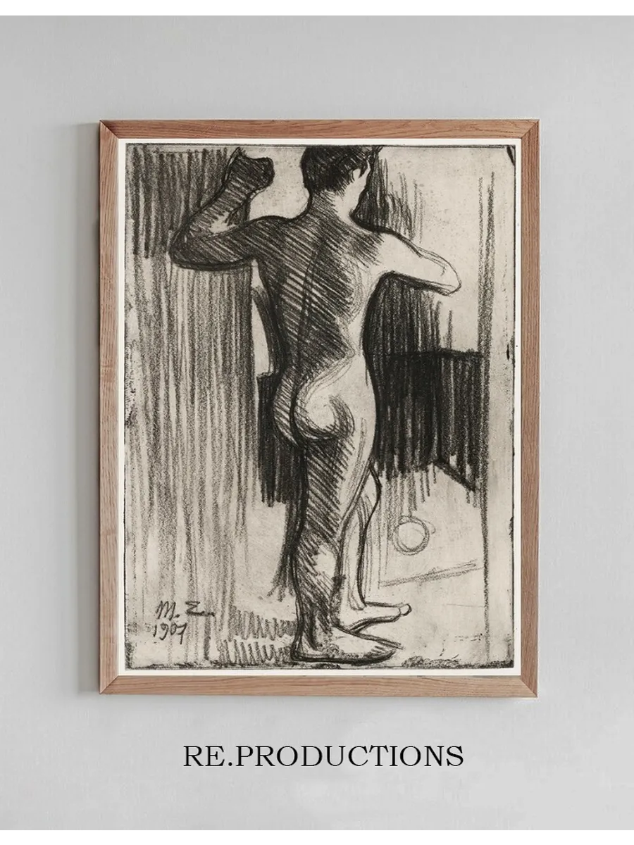 Nude Male Model from the Back