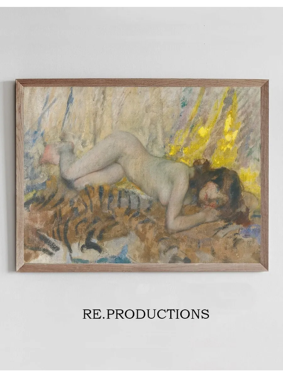 Nude On A Tiger Skin