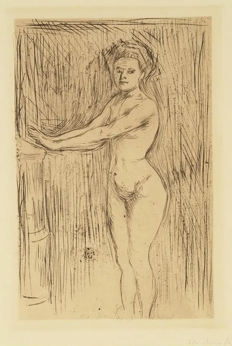 Nude Woman (Model Warming her Hands)