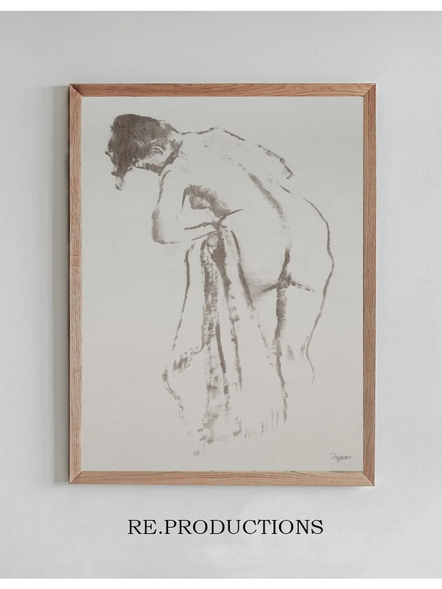 Nude Woman with Towel, Standing