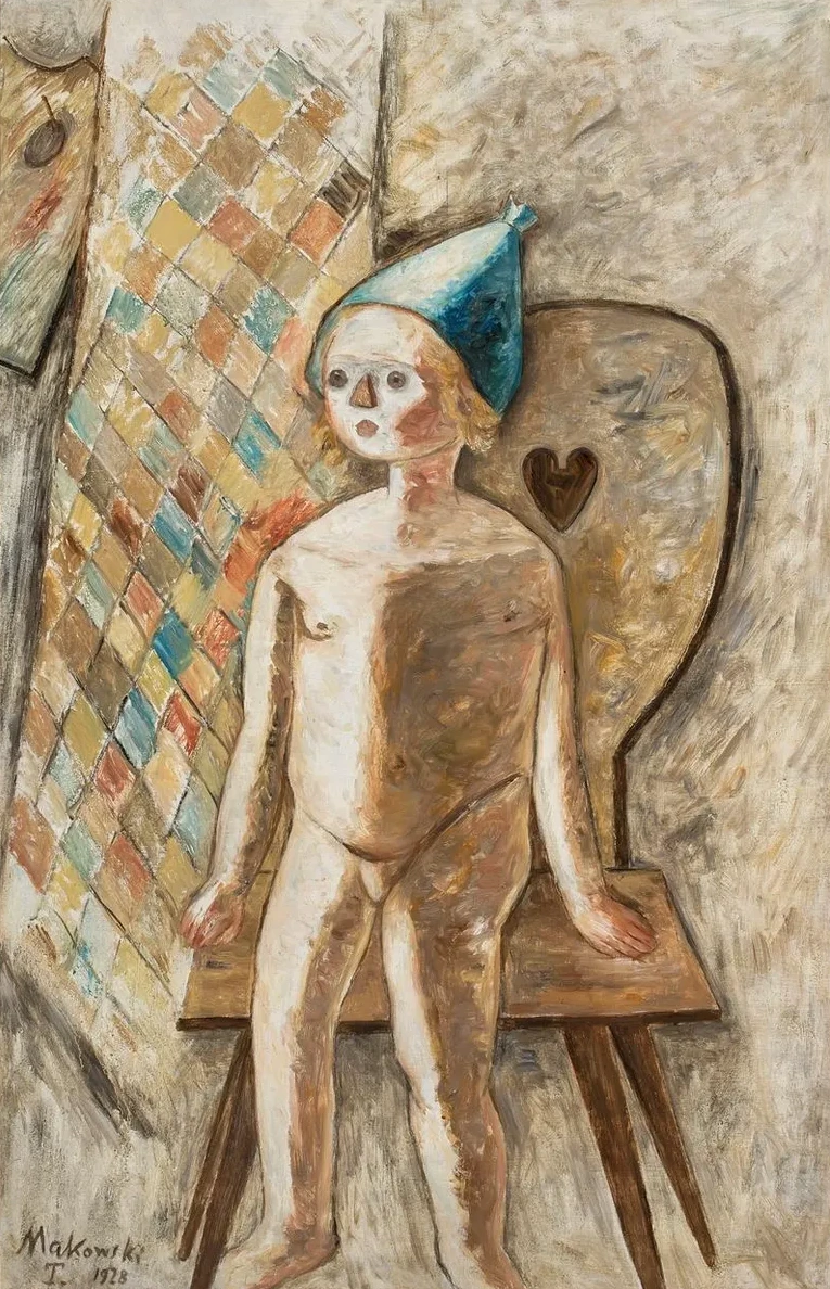 Nude Little Girl in a Blue Cap