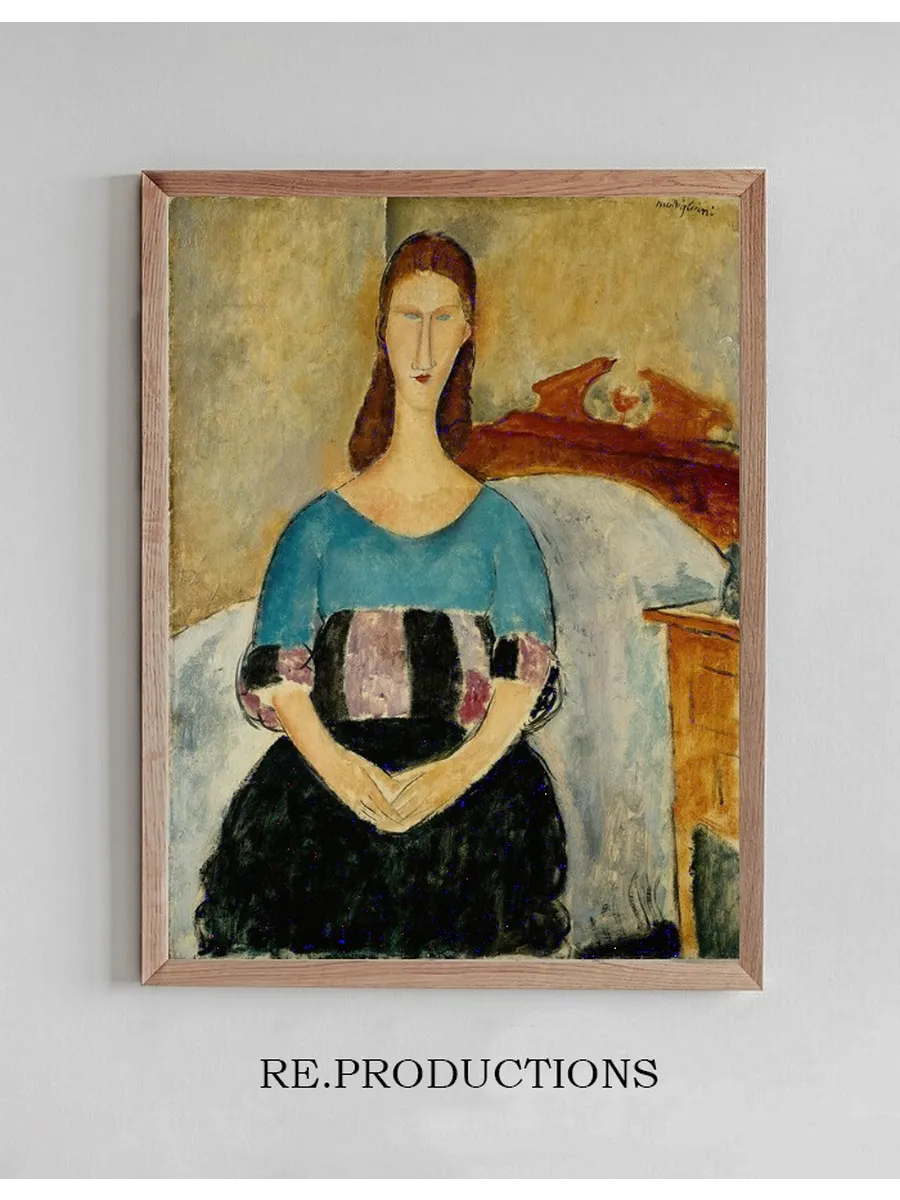 Nude on a Blue Cushion