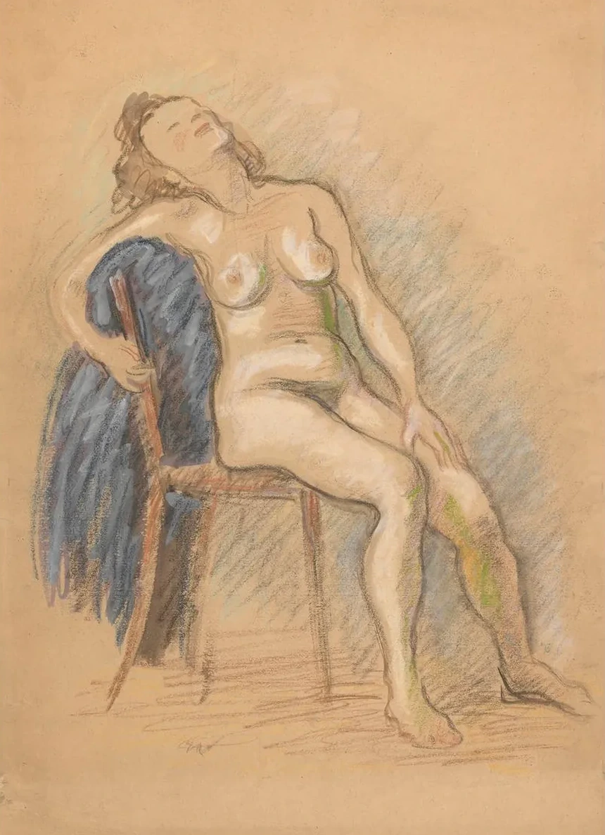 Nude Sitting in a Chair