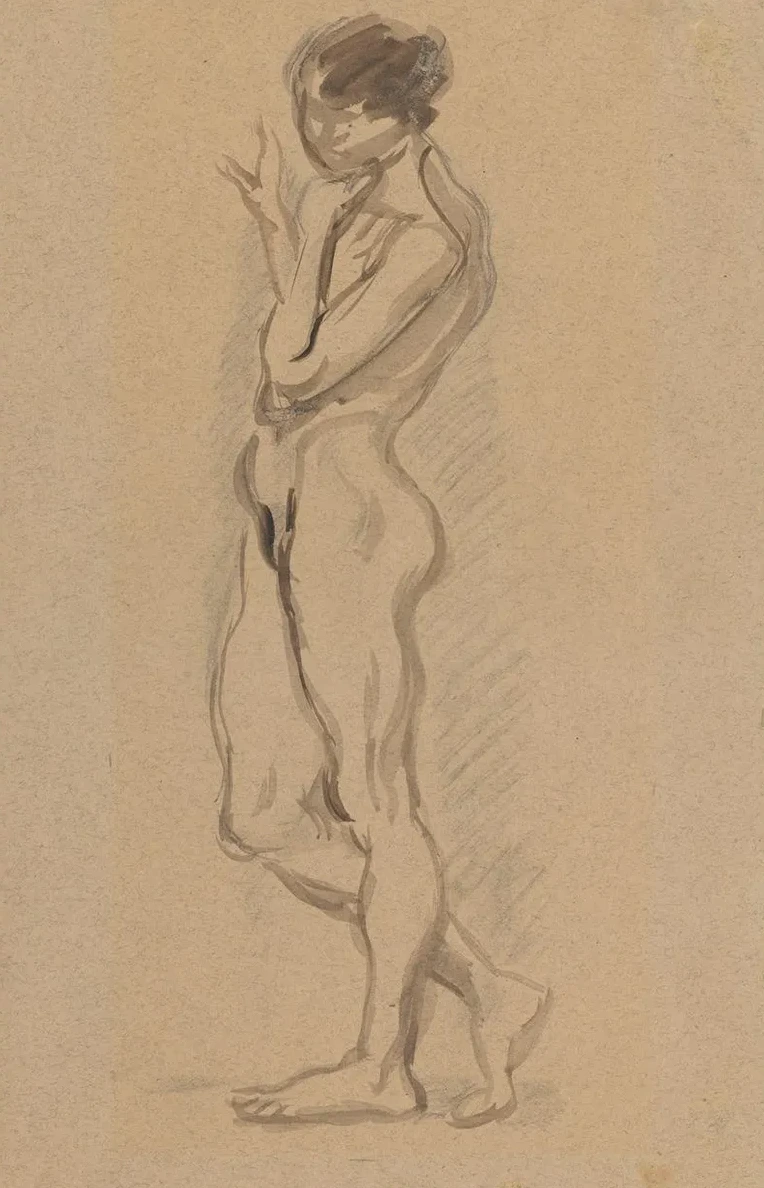 Nude Standing Sideways