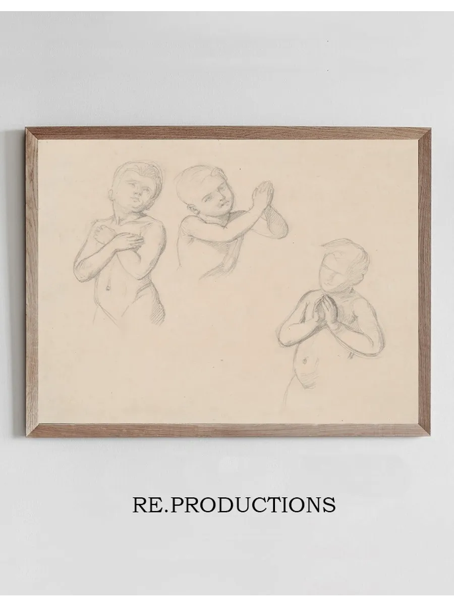 Nude Studies of Boys for the Figures of Angels in the Painting the Immaculate Conception of the Blessed Virgin
