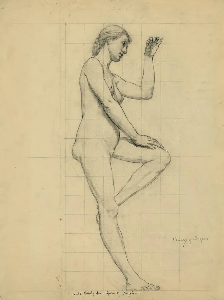Nude Study for Figure of Physics