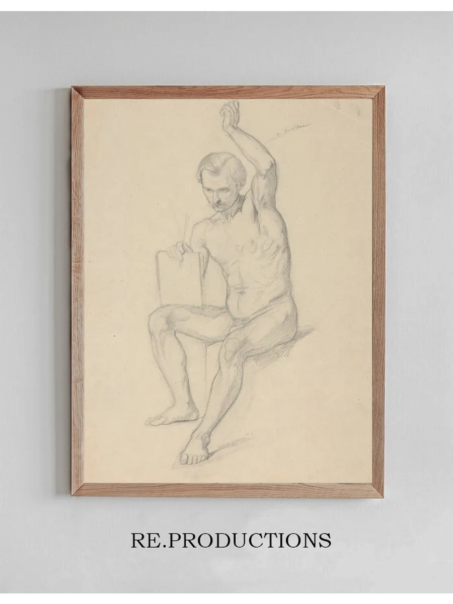 Nude Study for the Figure of the Prophet Isaiah in the Painting the Immaculate Conception of the Blessed Virgi