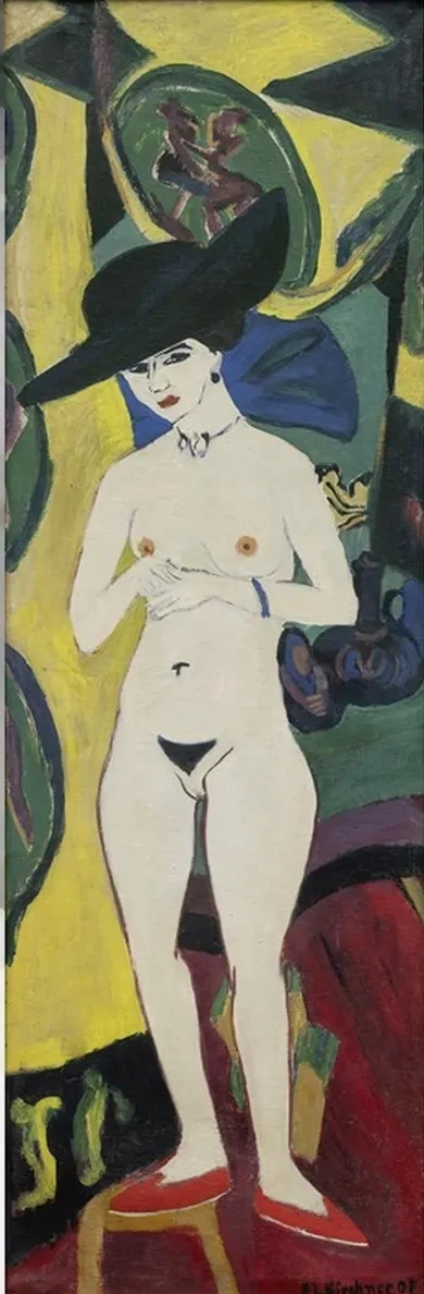 Nude with Hat