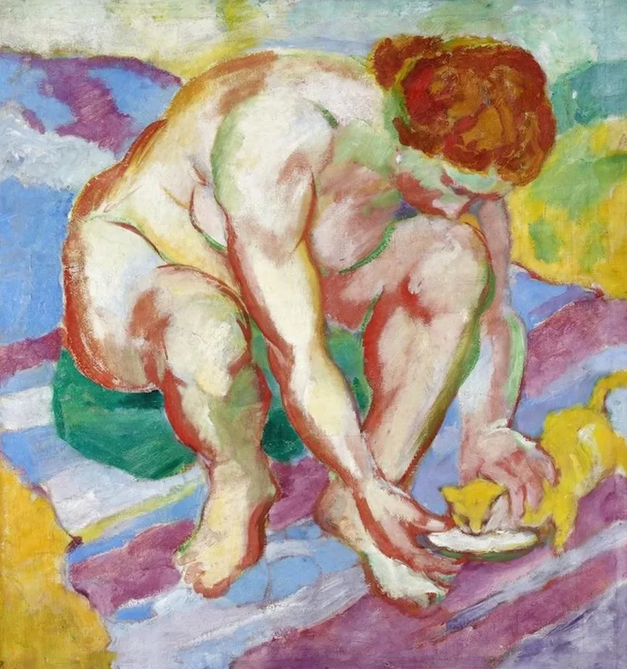Nude with a Cat