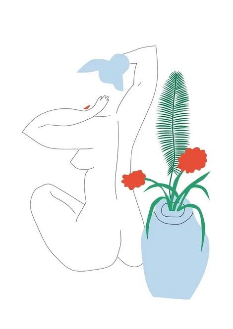 Nude with a Vase