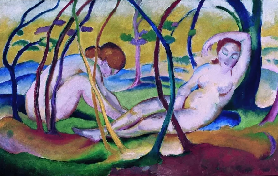 Nudes under Trees