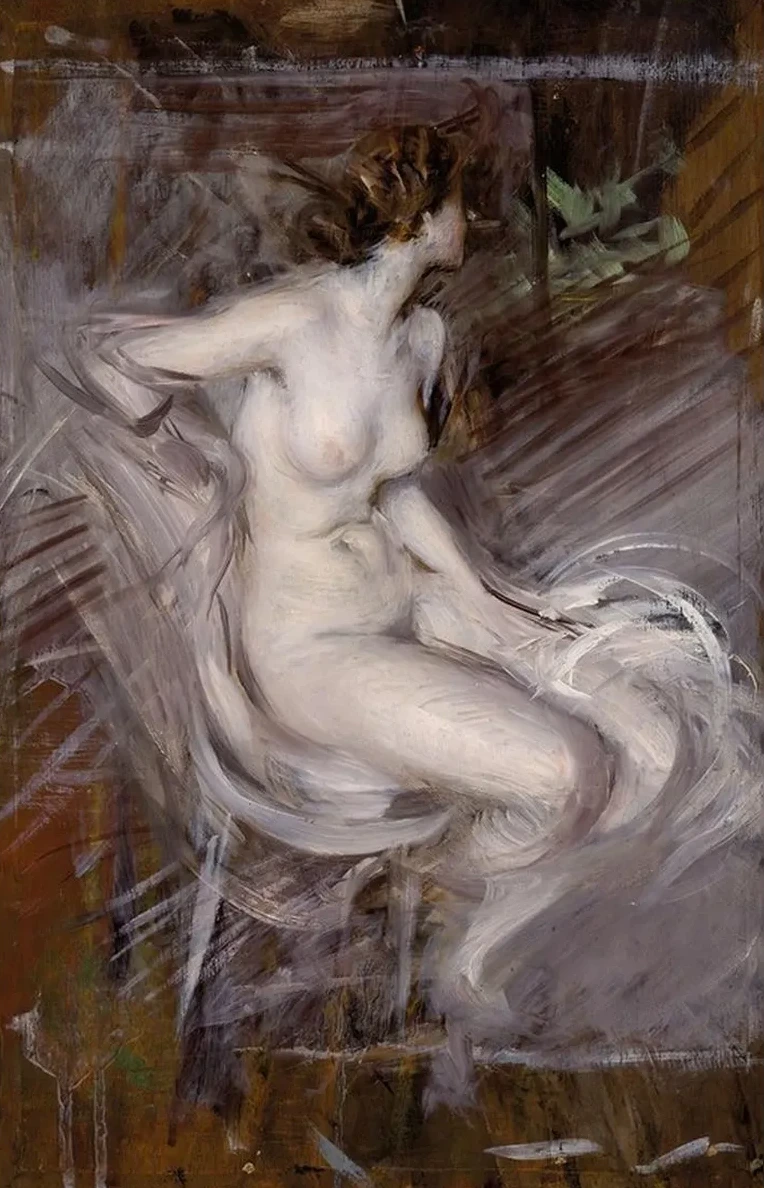 Nudo di Giovane Seduta