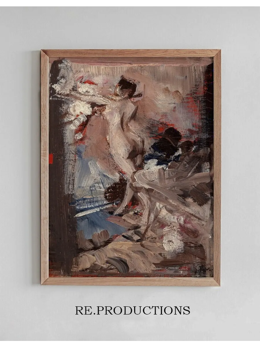 Nudo Femminile Con Pelle di Tigre (study)