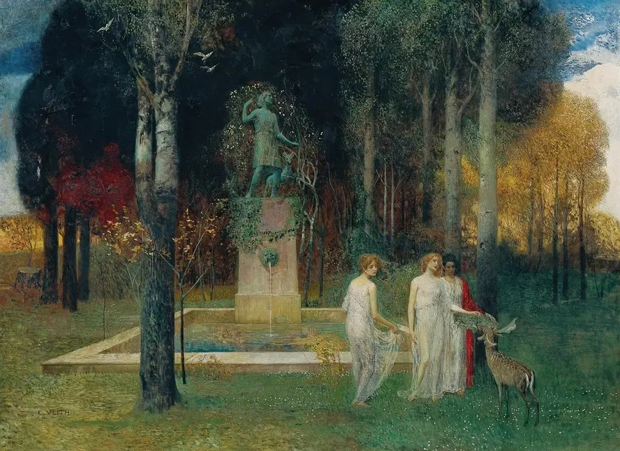 Nymphen Am Brunnen