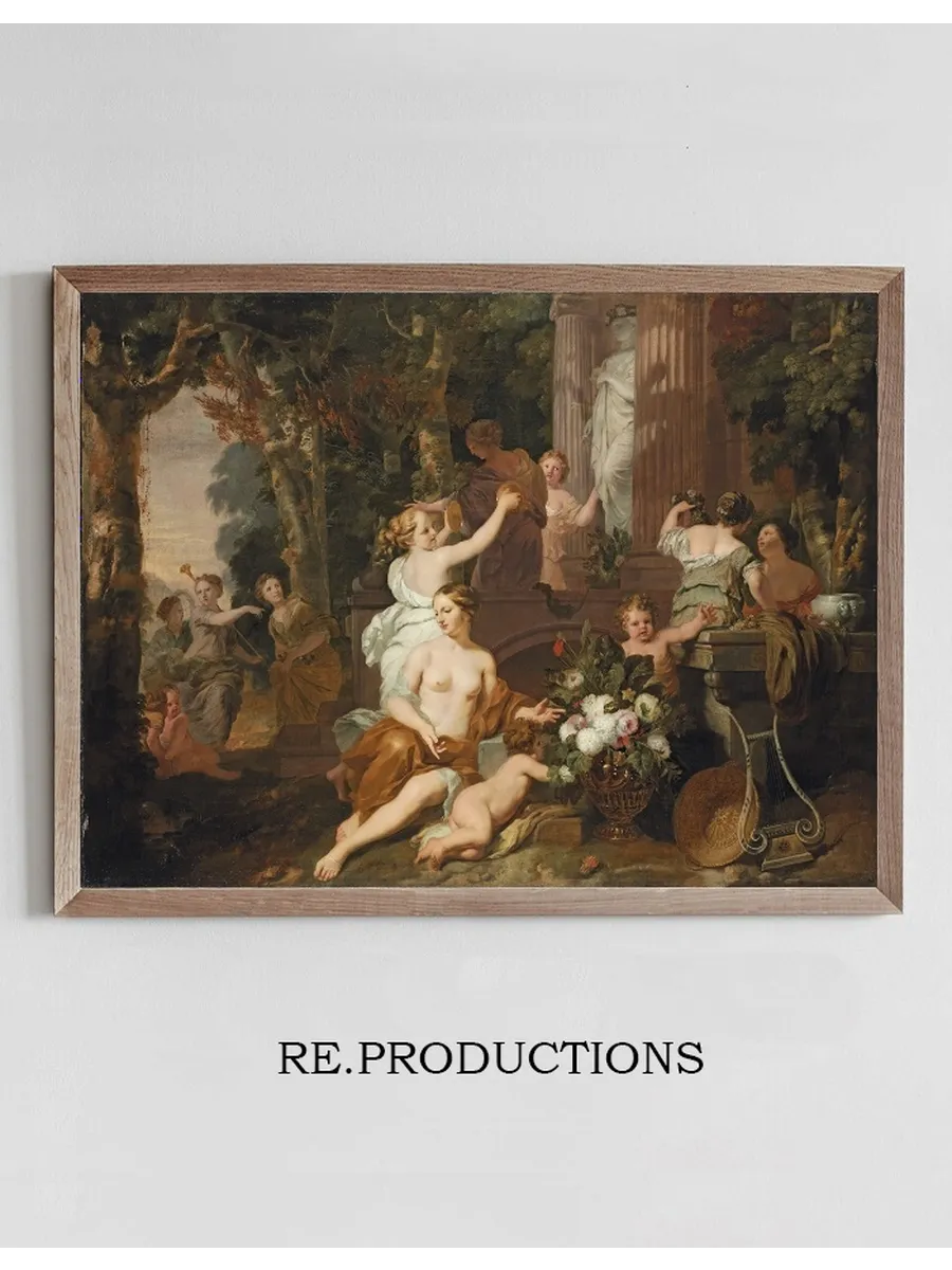 Nymphs And Bacchantes Paying Homage At The Temple Of Flora