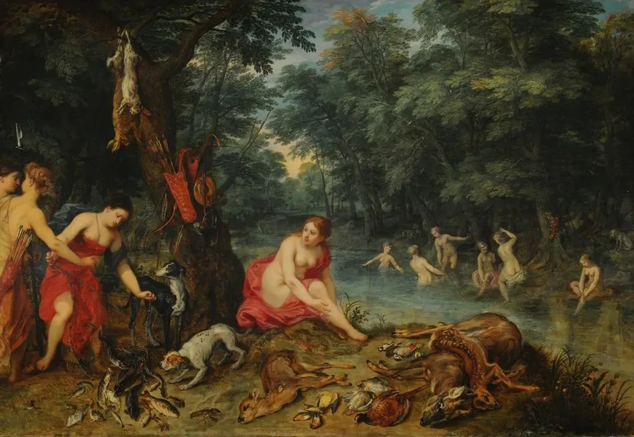 Nymphs Bathing