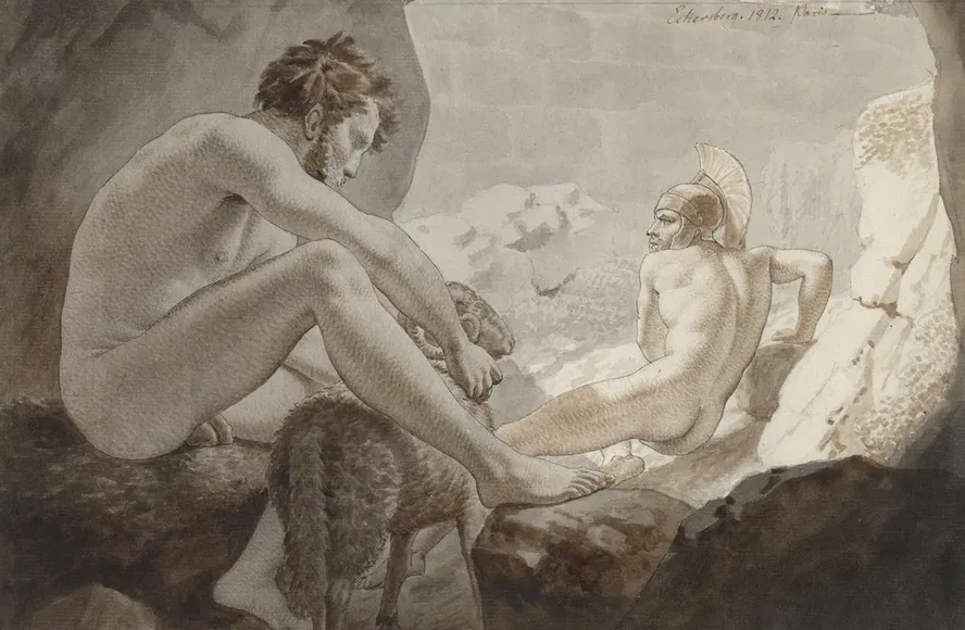 Odysseus Flygter Fra Polyfem