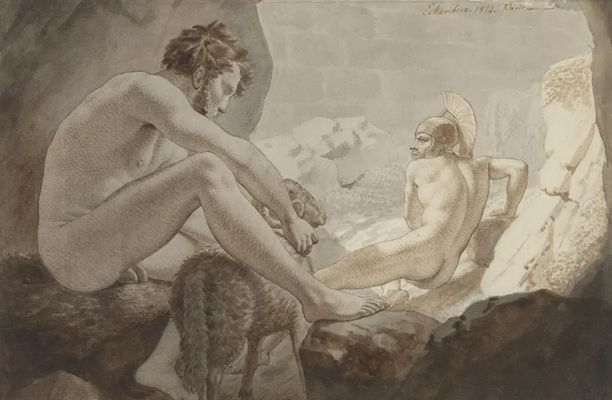 Odysseus Flygter Fra Polyfem