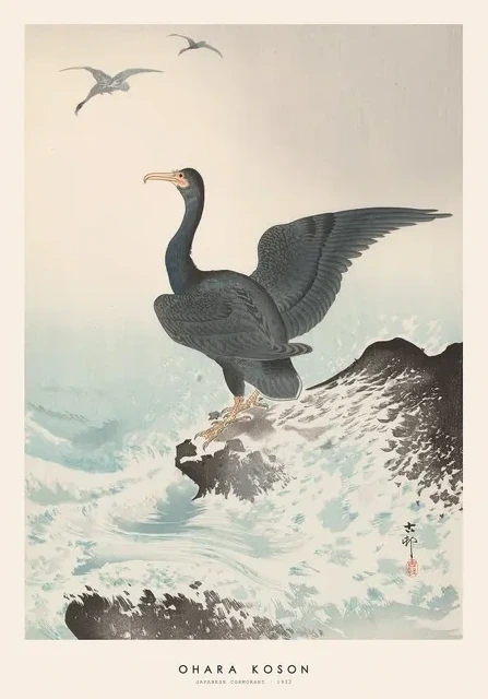 Ohara Koson - Japanese Cormorant