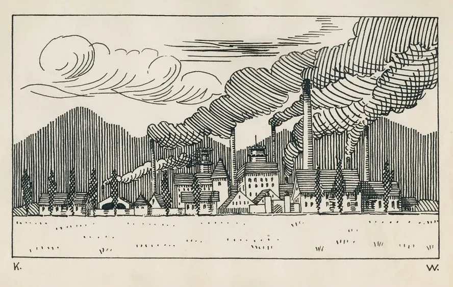 Ohne Titel (fabrik Mit Rauchenden Schloten)