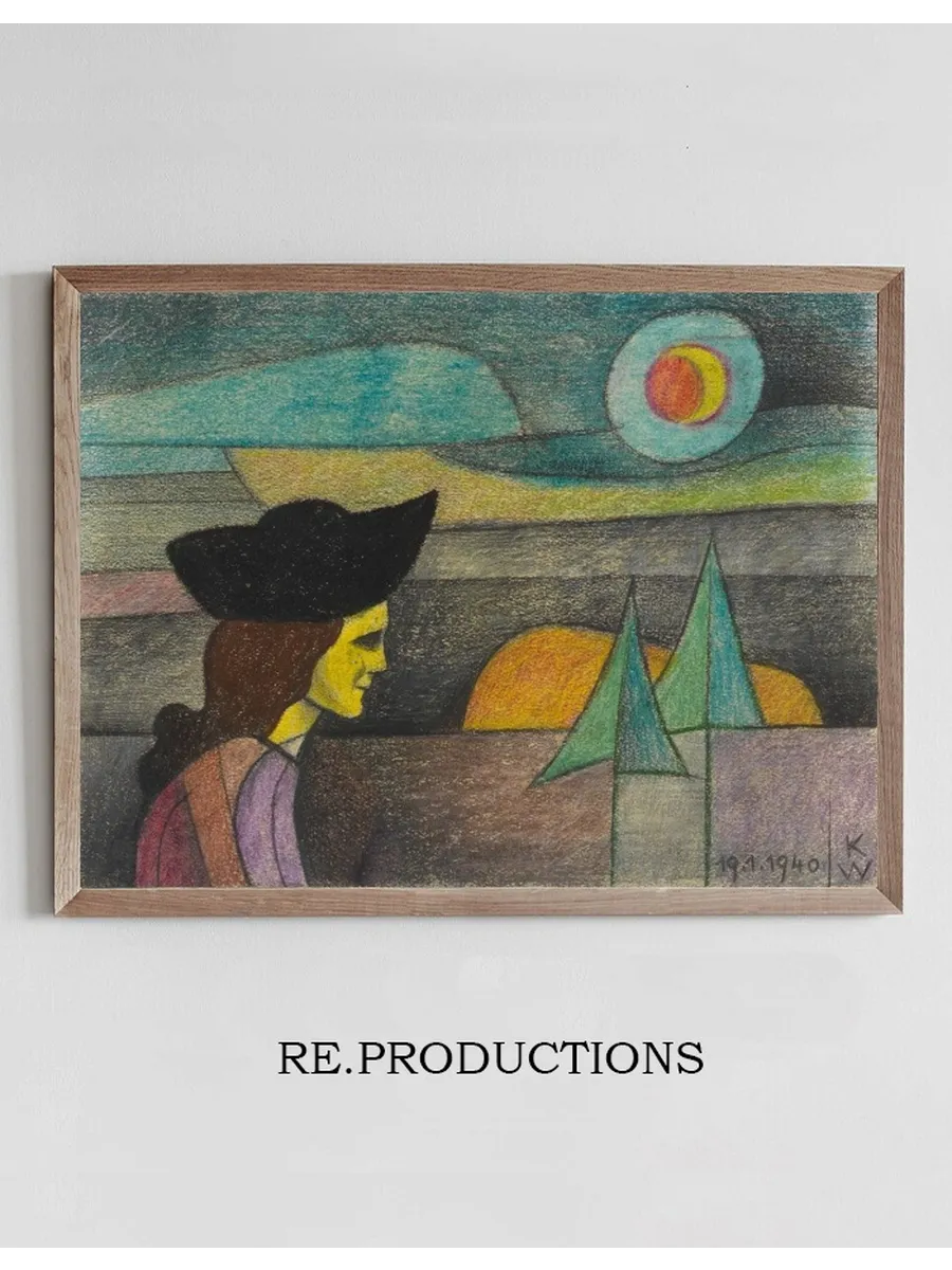 Ohne Titel (Frau mit schwarzem Hut)