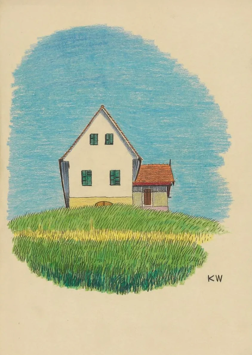 Ohne Titel (Haus in Wiese)