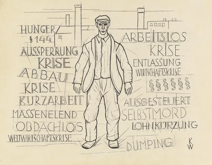 Ohne Titel (hunger, Weltwirtschaftskrise, Arbeitslos,)