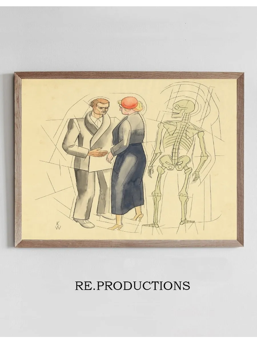 Ohne Titel (Mann, Frau und Skelett)