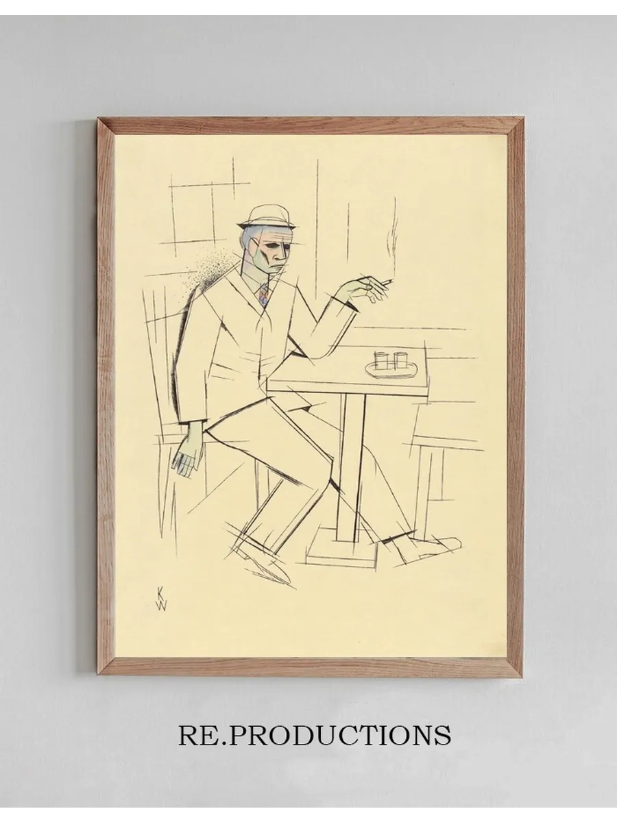Ohne Titel (rauchender Mann)