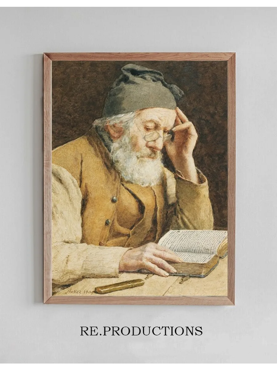 Old Man Reading