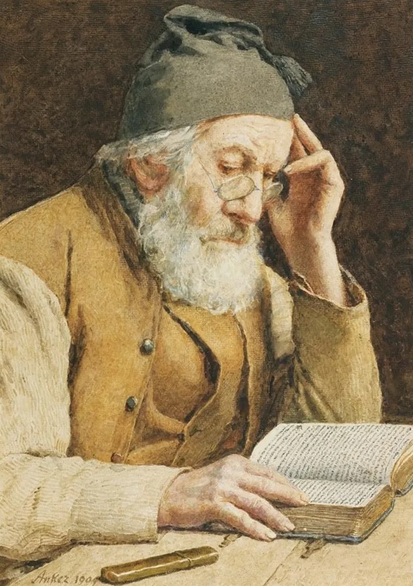 Old Man Reading