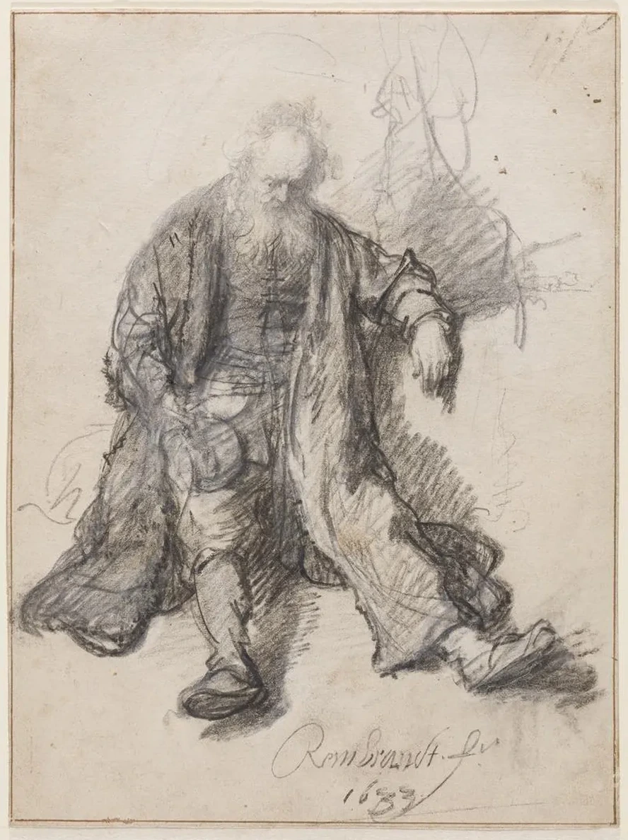 Old Man Seated (The Drunken Lot)