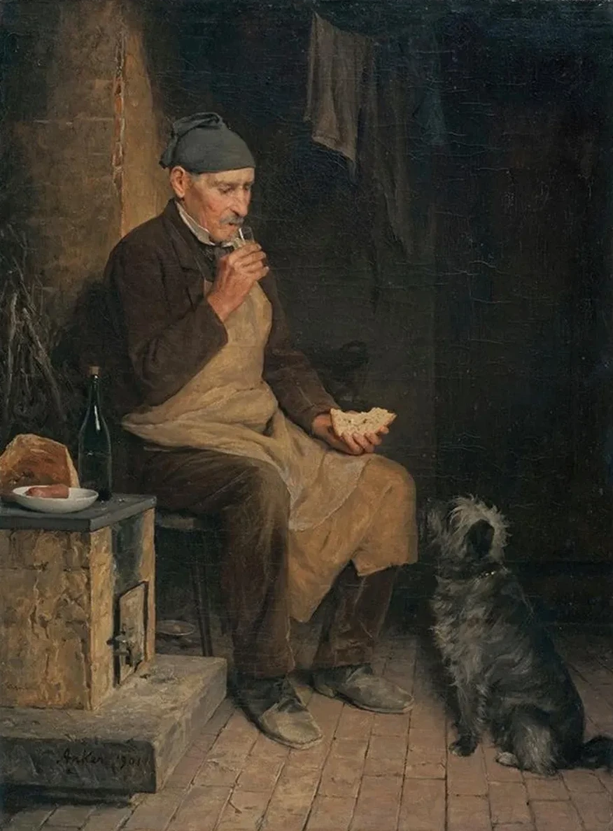Old Man Taking A Rest