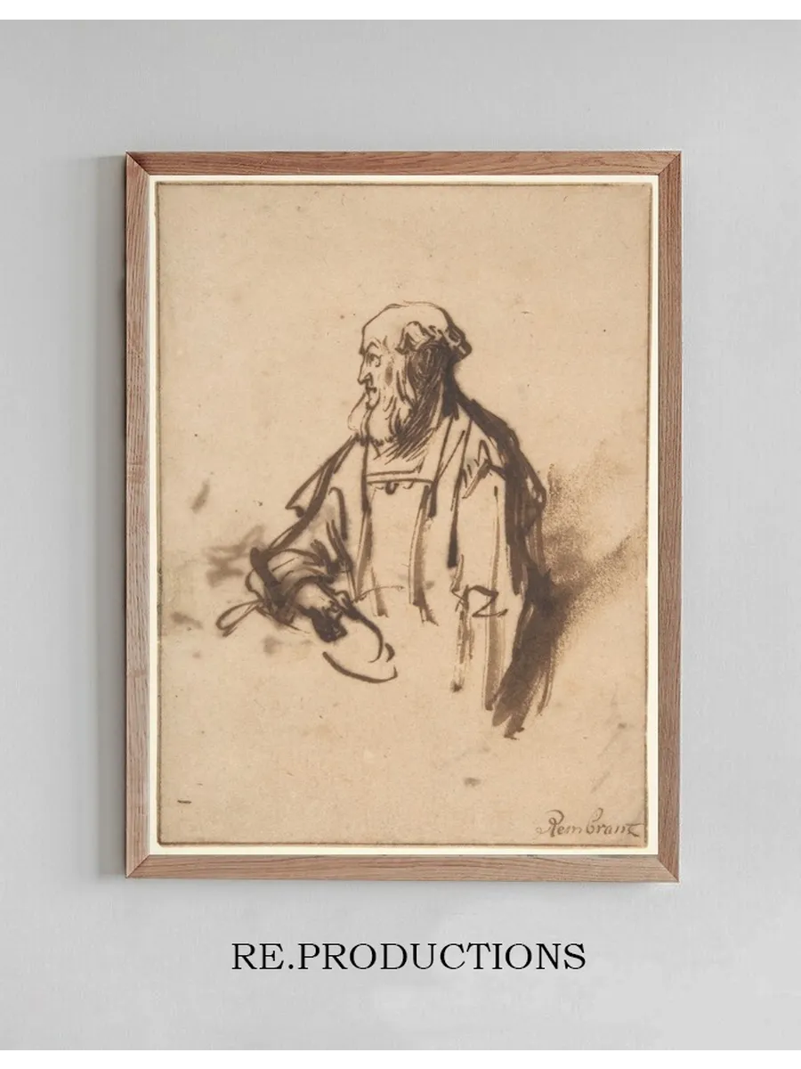 Old Man in Profile