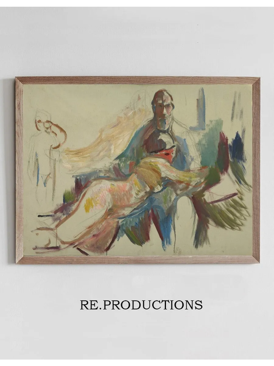 Old Man with Naked Woman on his Lap