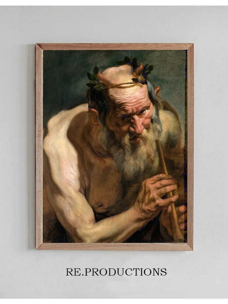 Old Satyr Holding a Flute